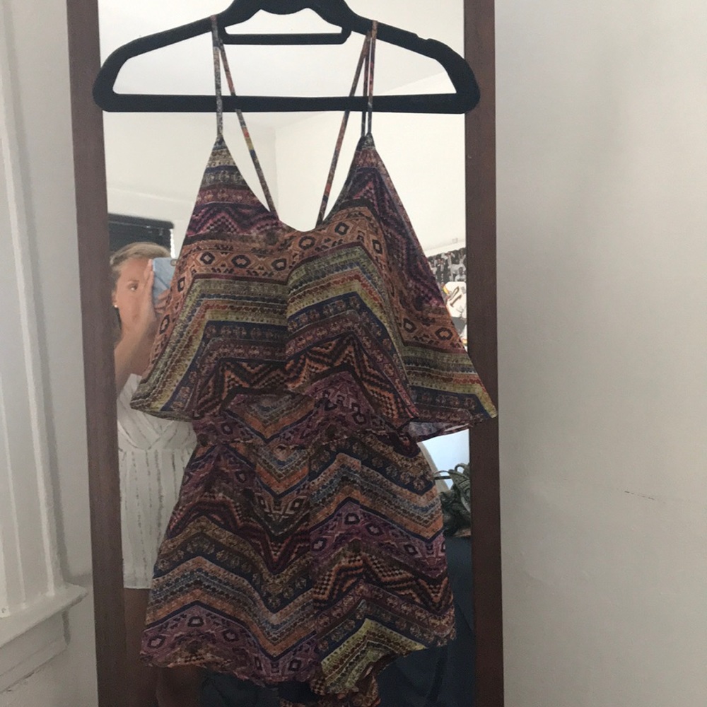 Vibrant Multi-Color Tank Romper